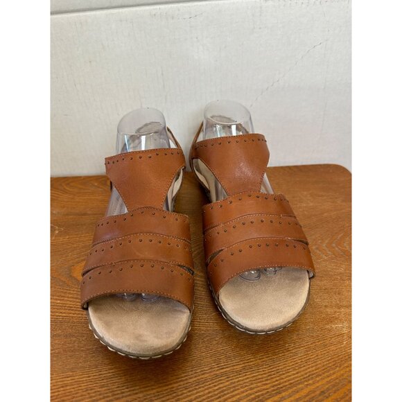 Naturalizer Soul Women's Strappy Snap Closure Sandals Brown Size 10 / 40 Sk 2901 - Picture 4 of 12